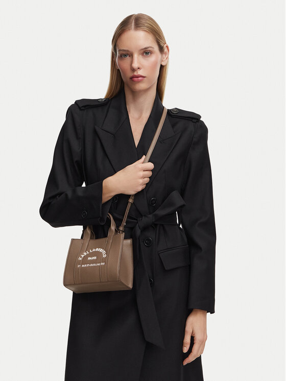 KARL LAGERFELD Дамска чанта B1W30042 Кафяв