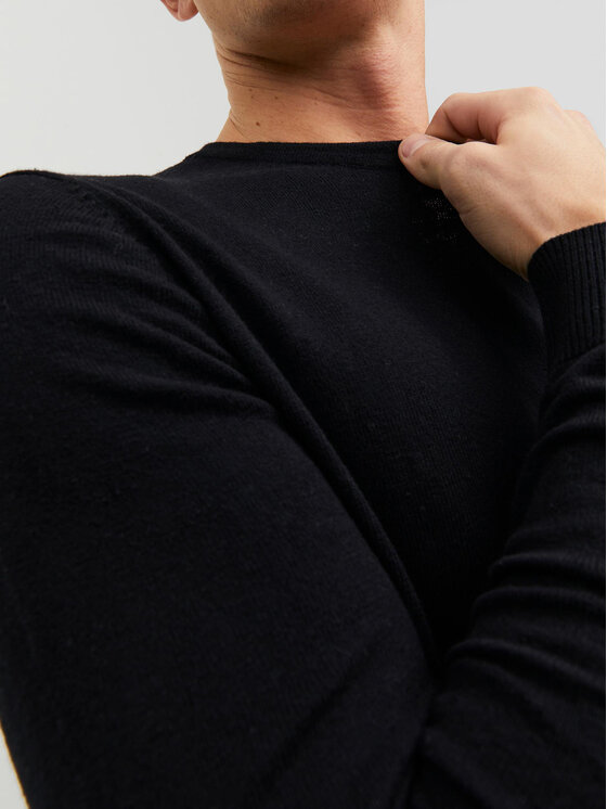 Jack & Jones Jack & Jones Džemperis Emil 12208364 Melns Regular Fit