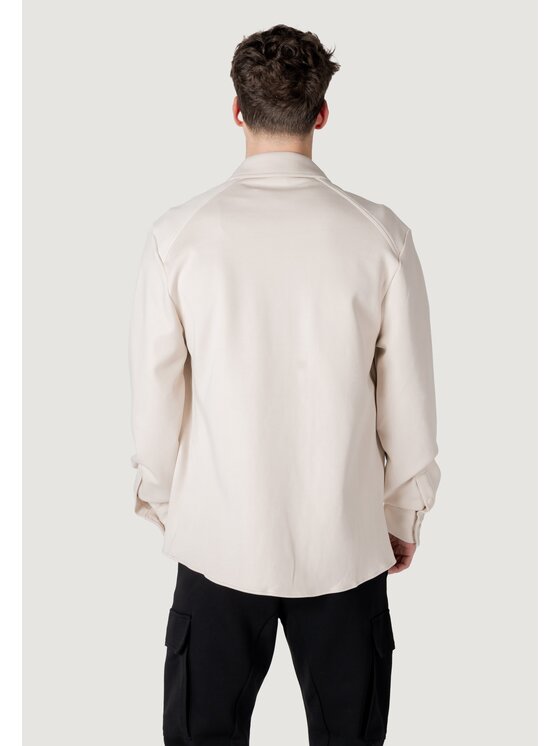 Antony Morato Antony Morato Felpa REGULAR FIT WITH LOGOED RUBBER FLAG Bianco Regular Fit