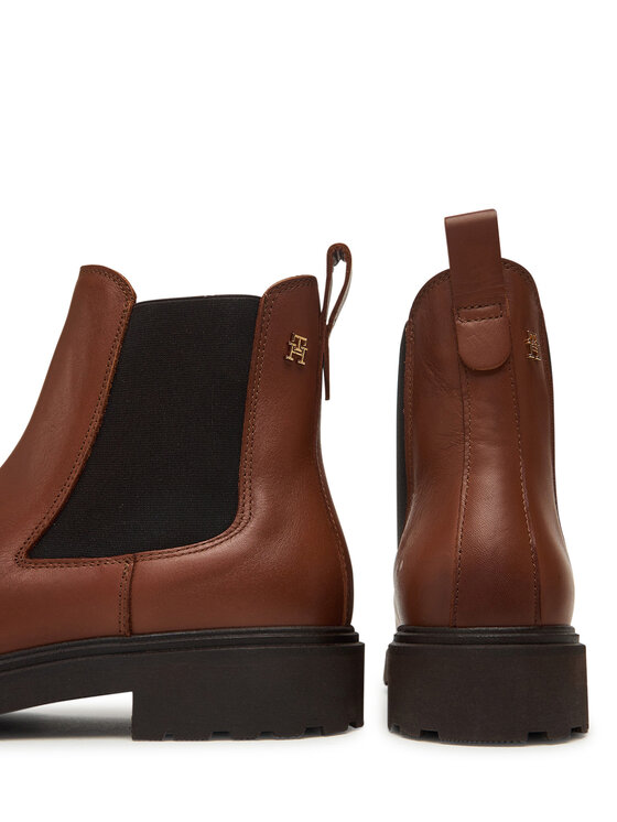 Tommy Hilfiger Tommy Hilfiger Bokacsizma Cleated FW0FW08766 Barna
