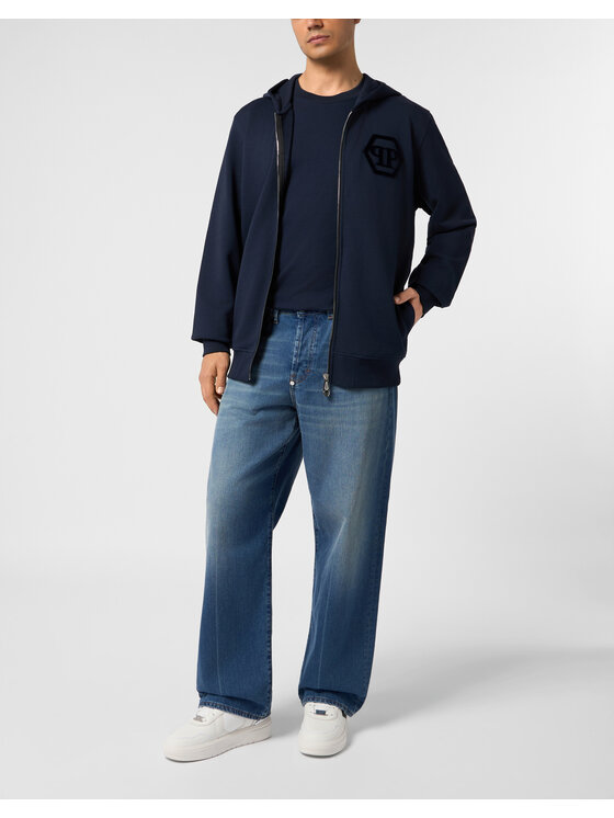 PHILIPP PLEIN PHILIPP PLEIN Felpa 31312 Blu scuro Athletic Fit