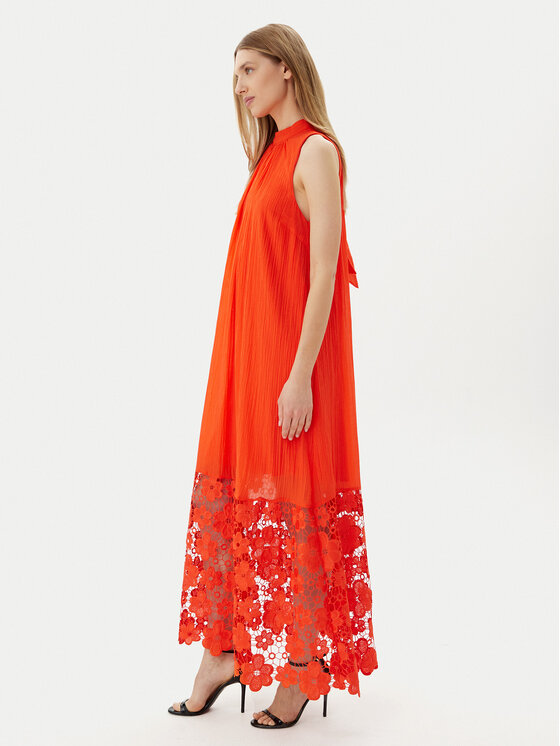 YAS YAS Poletna obleka Twigsy 26037703 Rdeča Relaxed Fit