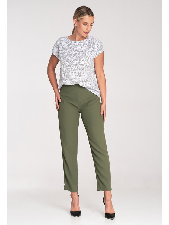 FIGL FIGL Bluzka M1048 Szary Regular Fit