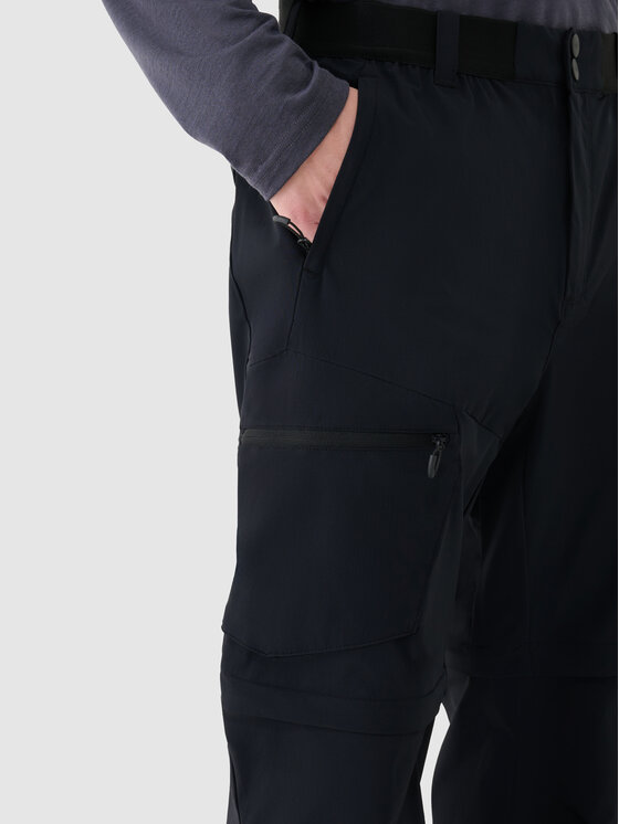 4F 4F Spodnie outdoor HALNY Czarny Regular Fit
