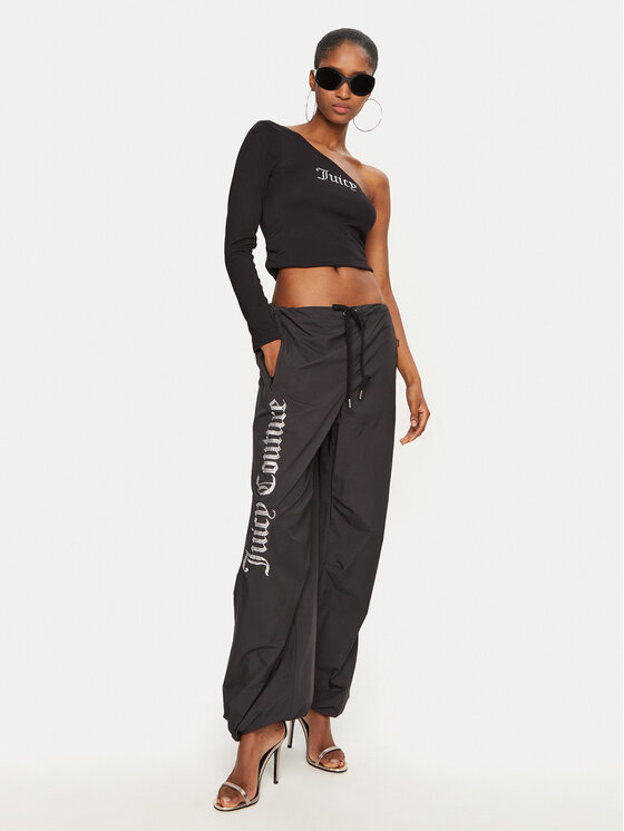 Juicy Couture Juicy Couture Teplákové kalhoty Ayla JCWBJ24306 Černá Loose Fit