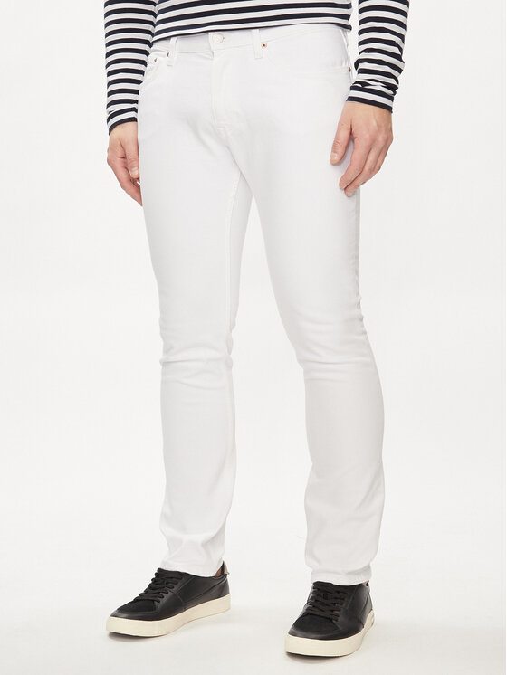 Tommy Jeans Džínsy Scanton DM0DM18746 Biela Slim Fit