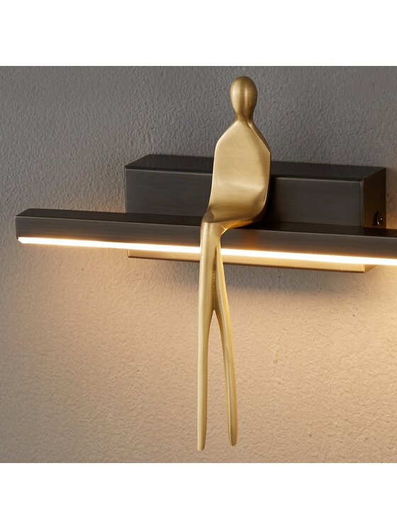 MIAhome MIAhome Kinkiet Lampa ścienna AMICI czarna 31 cm Czarny