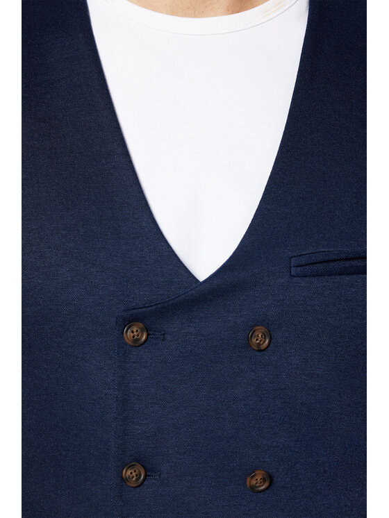 Lancerto Lancerto Kamizelka Ardales KA131123000017 Granatowy Slim Fit