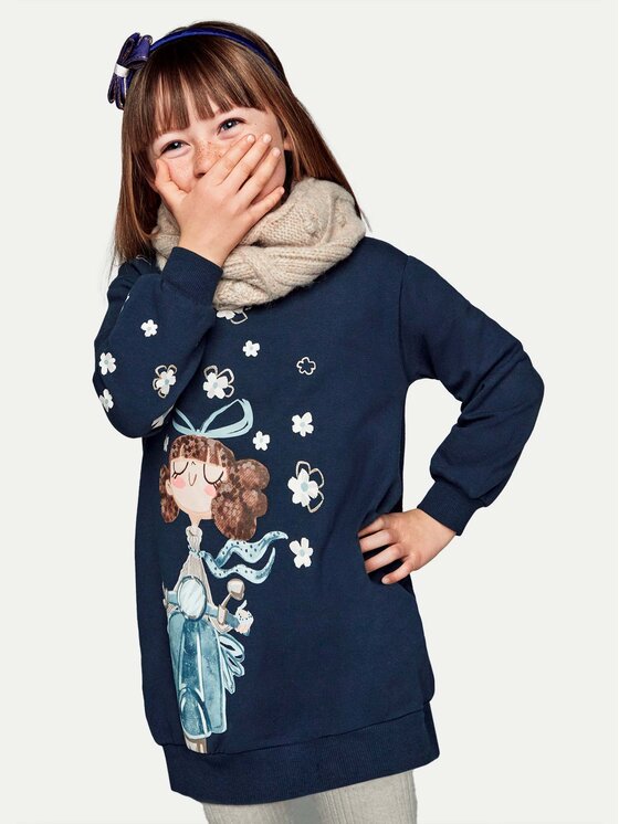 Mayoral Mayoral Strickkleid 4933 Dunkelblau Regular Fit
