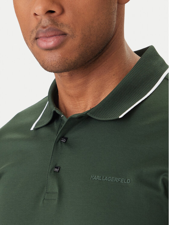 KARL LAGERFELD KARL LAGERFELD Tricou polo 745080 562200 Verde Regular Fit