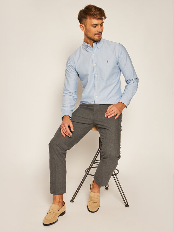 Polo Ralph Lauren Polo Ralph Lauren Сорочка Cupdppcs 710792041002 Блакитний Custom Fit