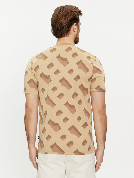 BOSS Boss T-Shirt Tiburt 419 50504100 Beige Regular Fit