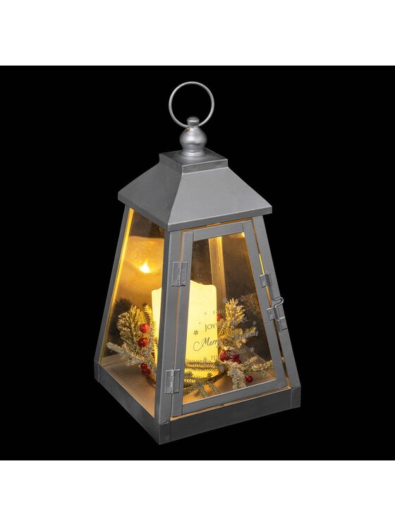 MIAhome MIAhome Lampion metalowy LED EHRAM II biały Biały