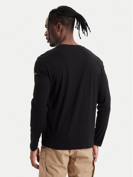 Aeronautica Militare Aeronautica Militare Longsleeve 262TS2570UJ00641 Negru Regular Fit