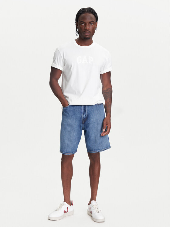 Gap Gap Marškinėliai 782369-01 Balta Regular Fit