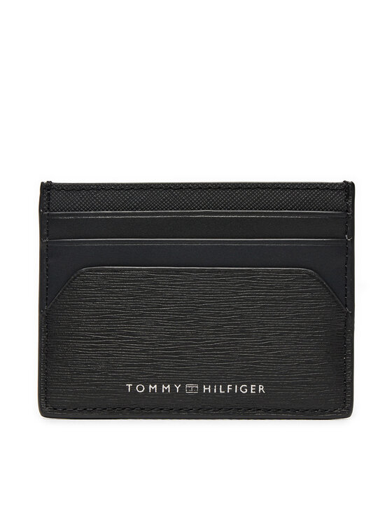 Tommy Hilfiger Etui Za Kreditne Kartice Premium Business Leather Card Holder AM0AM12510 Crna