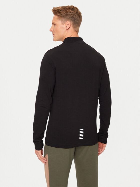 EA7 Emporio Armani EA7 Emporio Armani Тениска с яка и копчета 8NPF15 PJVQZ 1200 Черен Regular Fit