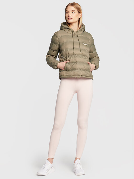 Giacca A Vento GUESS Clare Da Donna – Maniche Lunghe, Con Cappuccio E Logomania, Stile Sportivo