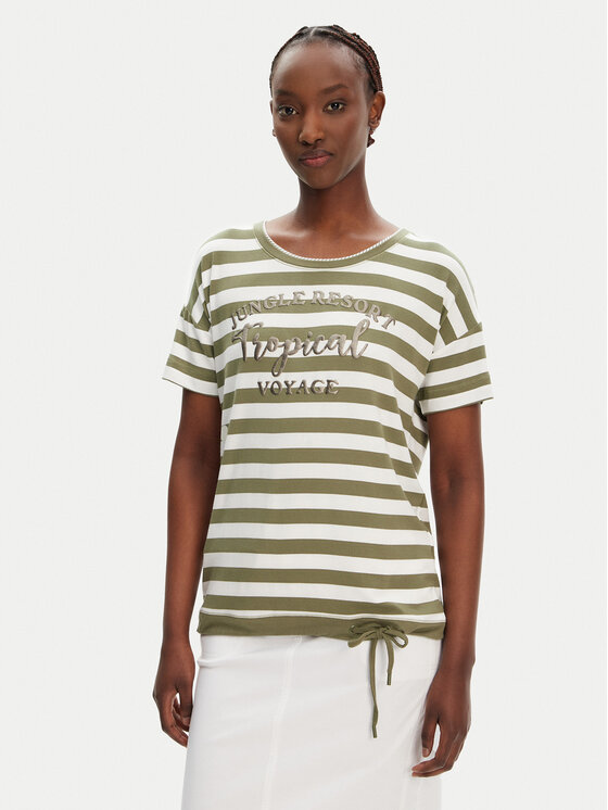 Olsen Olsen Póló 11105101 Zöld Regular Fit