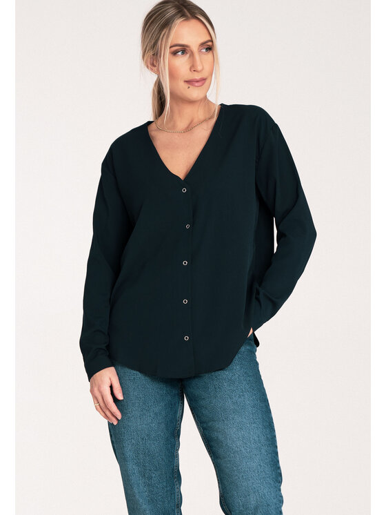 FIGL FIGL Koszula M1070 Granatowy Regular Fit