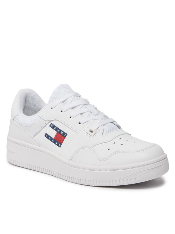 Tommy Jeans Tommy Jeans Sneakersy Tjw Retro Basket Ess EN0EN02505 Bílá