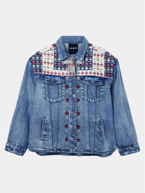 Desigual Desigual Τζιν μπουφάν Donis 24SWED13 Μπλε Regular Fit