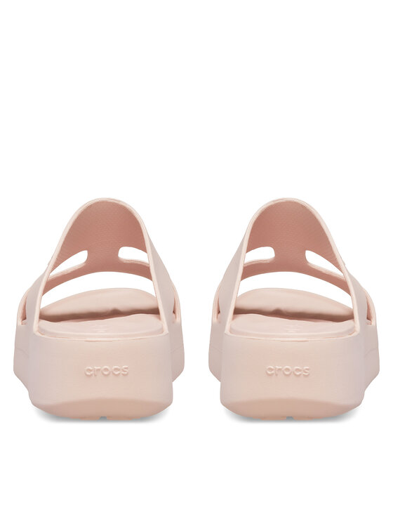 Crocs Crocs Şlapi Getaway Platform H-Strap 209409 Écru