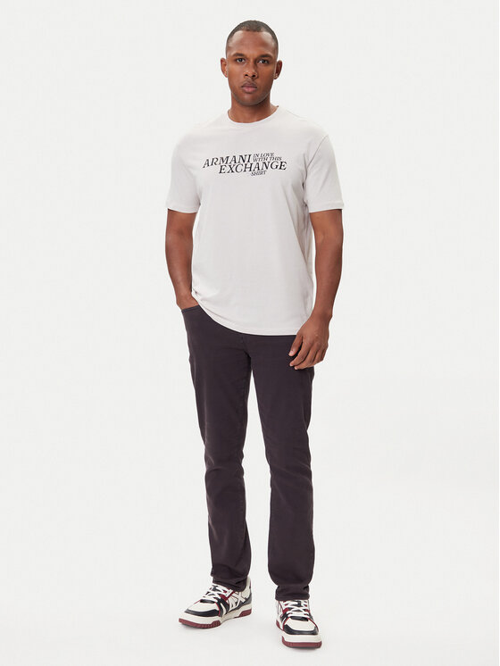 Armani Exchange Armani Exchange Póló XM001413 AF16432 M1164 Ekru Regular Fit