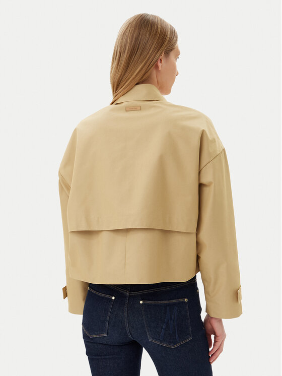 Calvin Klein Calvin Klein Πουκαμισοτζάκετ K20K208379 Μπεζ Relaxed Fit