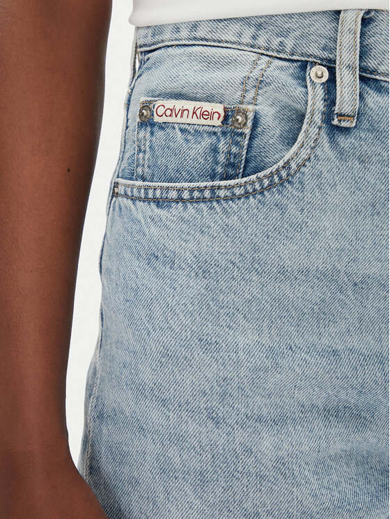 Calvin Klein Jeans Calvin Klein Jeans Kratke traperice J20J225155 Plava Relaxed Fit