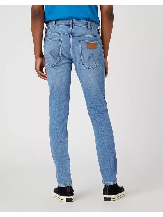 Wrangler Wrangler Jeansy BRYSON Niebieski Skinny Fit