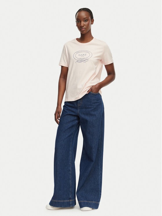 Gant Gant T-Shirt 4201440 Rosa Regular Fit