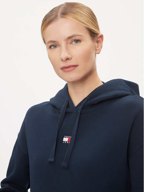 Tommy Jeans Tommy Jeans Jopa Badge DW0DW17326 Mornarsko modra Boxy Fit