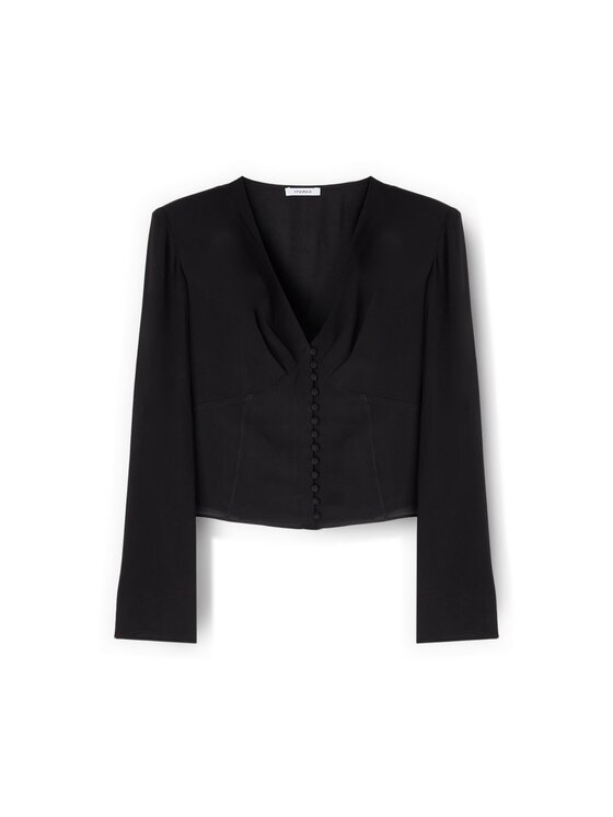 Motivi Motivi Blusa 2092Q002002N033 Nero Cropp Fit