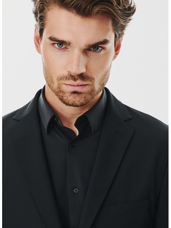 Pako Lorente Pako Lorente Marynarka P24WF-3G-001 Czarny Super Slim Fit