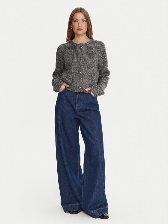 Liu Jo Liu Jo Kardigan MF5235 MA88A Šedá Regular Fit