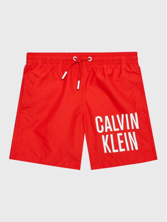 Calvin Klein Swimwear Pantaloni scurți pentru înot Medium KV0KV00021 Roșu Regular Fit