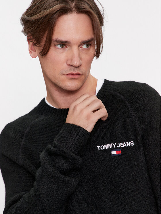 Tommy Jeans Tommy Jeans Sweter DM0DM17756 Czarny Regular Fit