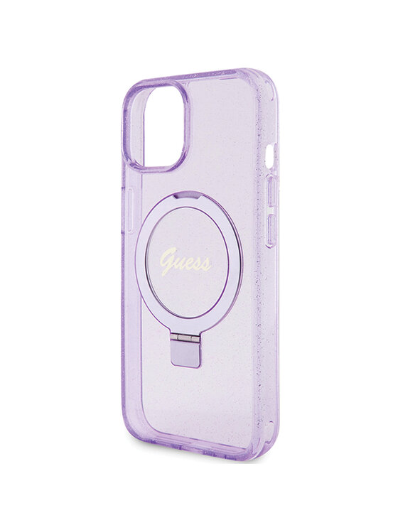 Guess Guess Etui na telefon iPhone 15 Plus Fioletowy