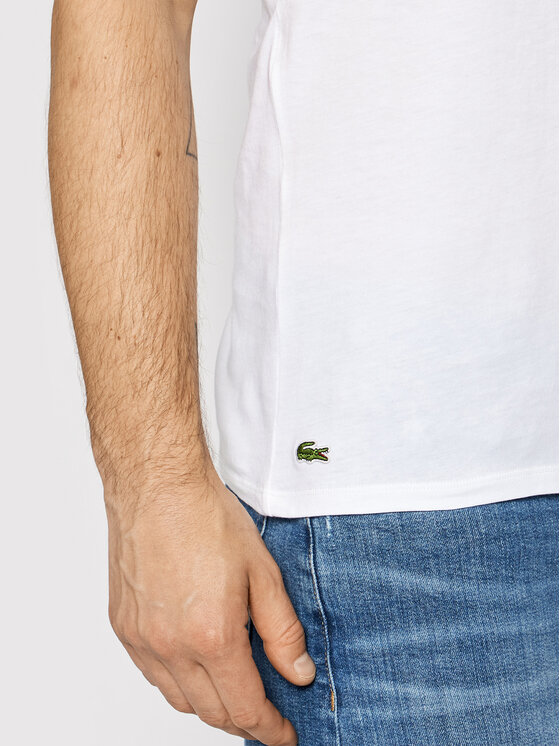 Lacoste Lacoste 3 marškinėlių komplektas TH3321 Balta Slim Fit