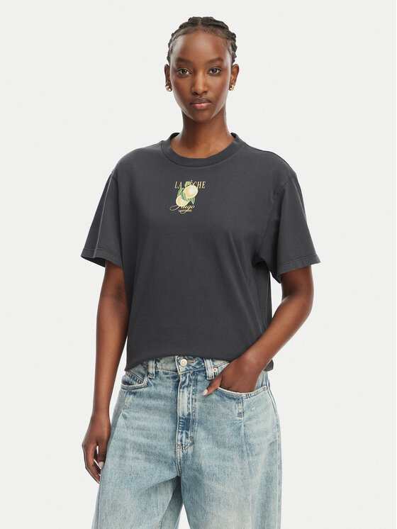 HUGO Tricou Vintage Tee 24 50561264 Negru Regular Fit