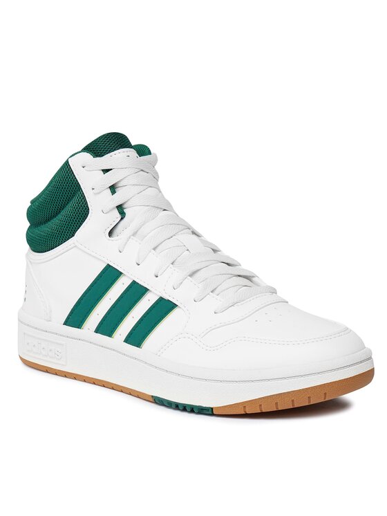adidas Παπούτσια Hoops 3.0 Mid Lifestyle Basketball Classic Vintage Shoes IG5570 Λευκό