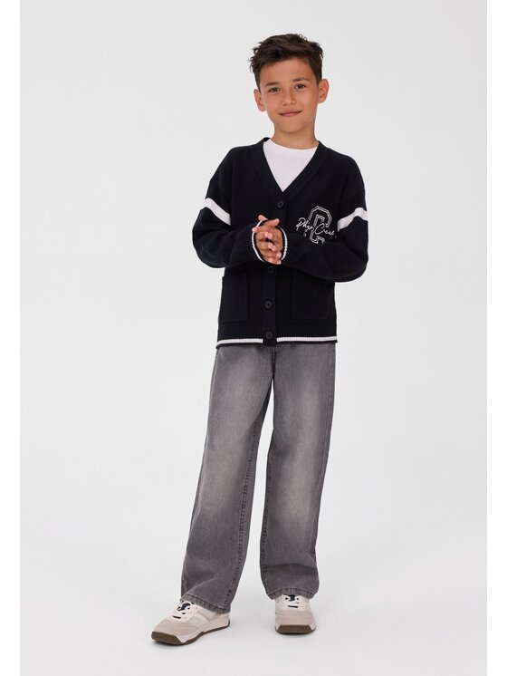 minoti minoti Kardigan 34KNIT401 Czarny Regular Fit