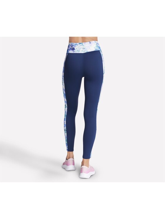 Skechers Skechers Legginsy LG51-PRTQ Granatowy Regular Fit