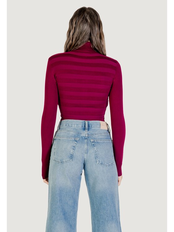 Morgan De Toi Morgan De Toi Maglione 252-MENTHYO Viola Blazer Fit