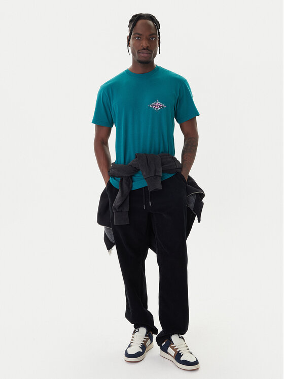 Quiksilver Quiksilver Póló Ev Beach Blast SS EQYZT08046 Zöld Regular Fit