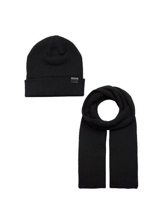 Jack&Jones Zestaw Szalik i Czapka 12163827 Czarny | Modivo.pl