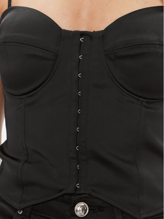 Guess Guess Topiņš W4RH17 WD1R2 Melns Slim Fit