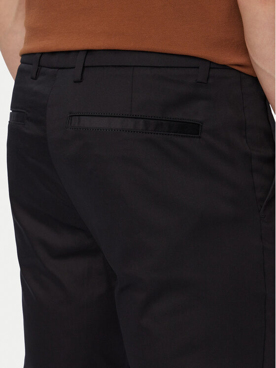 BOSS BOSS Hlače iz tkanine P-Kaiton1 50553841 Črna Slim Fit