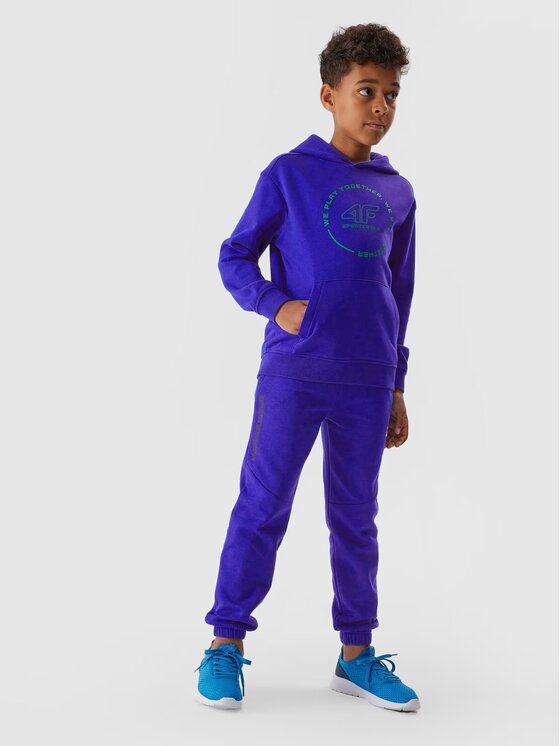 4F 4F Pantaloni da tuta 4FJRAW23TTROM680-36S Blu Regular Fit